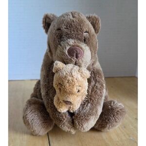 Good Night Sleep Tight Brown Teddy and Mini Bear Plush Toy Little Tiger Press